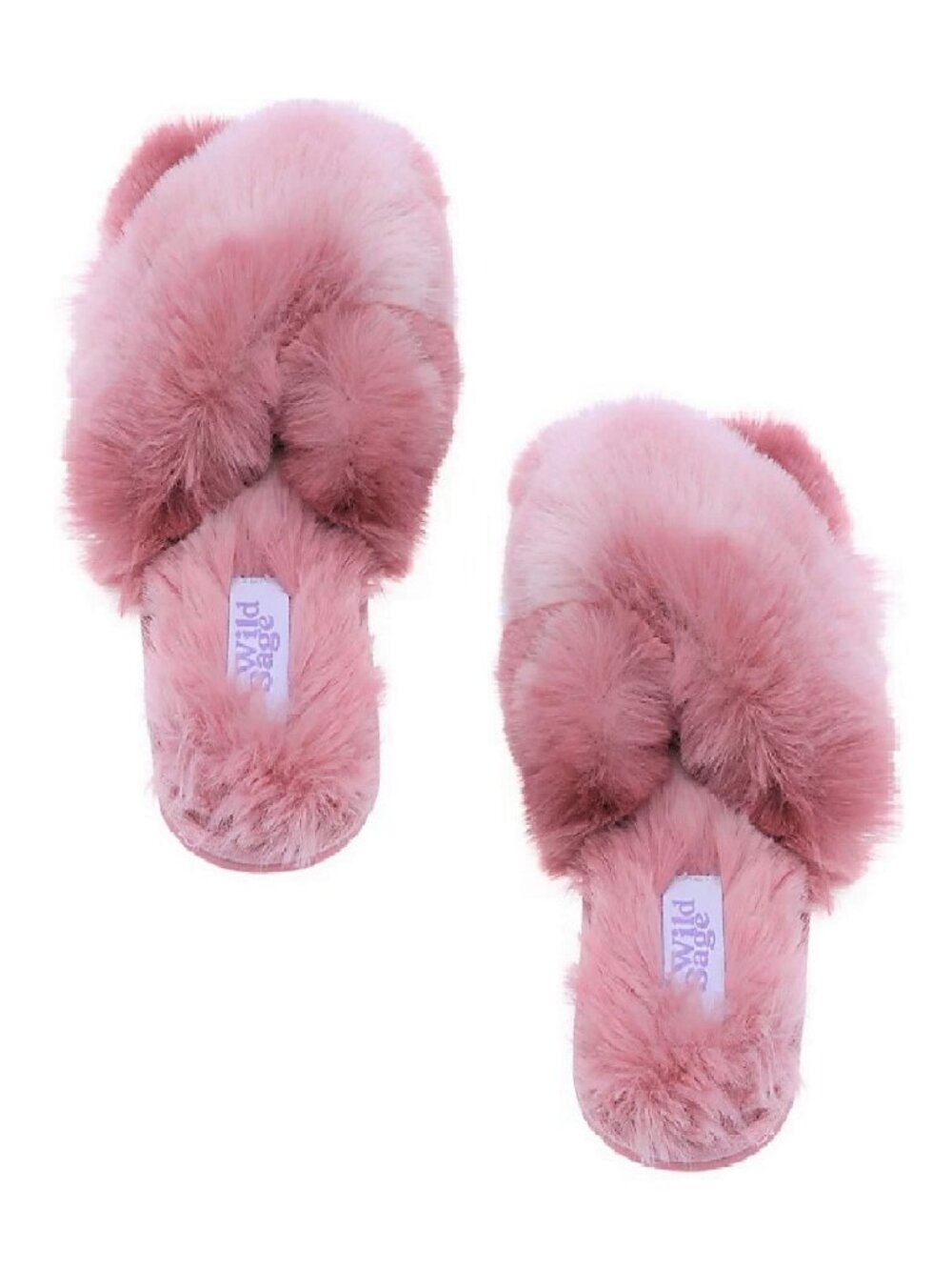 brand new Wild Sage Women's Size 9-10 LARGE House Slippers - Ombre Pink